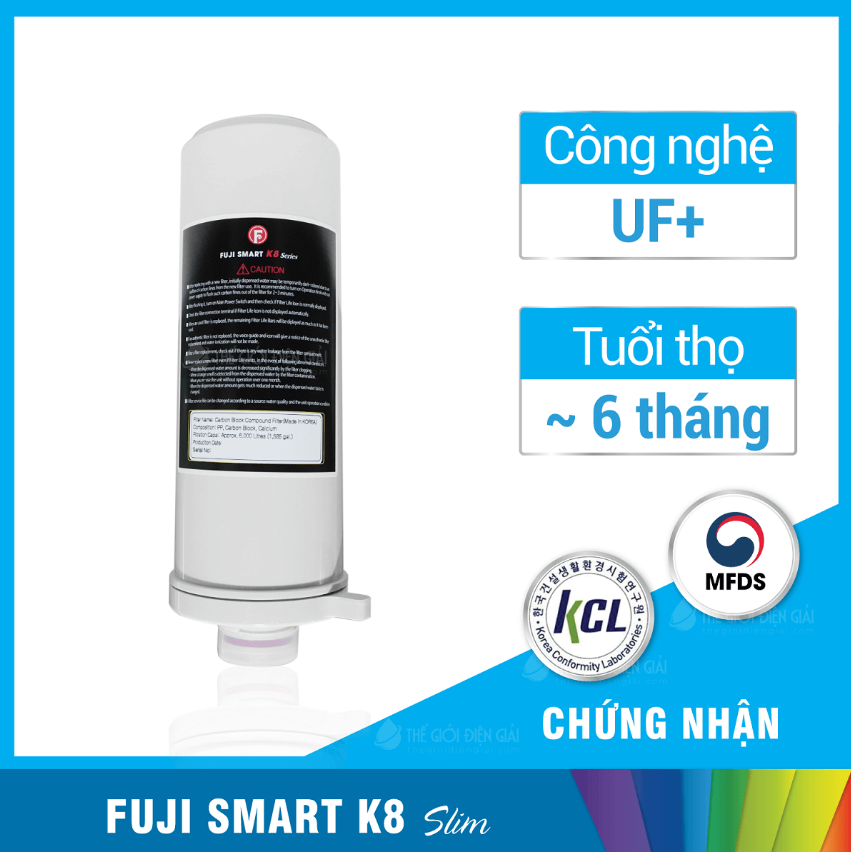 Lõi máy lọc nước ION kiềm Fuij Smart K8