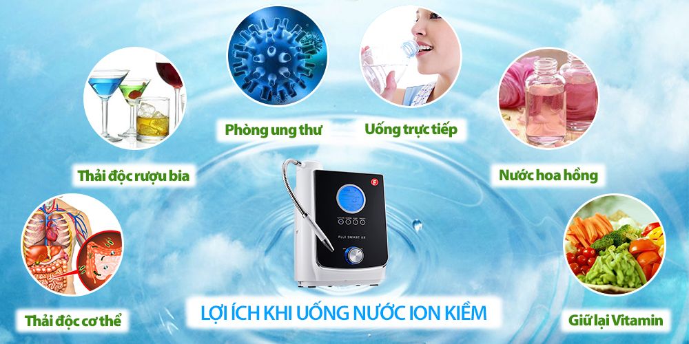 Tác dụng máy lọc nước ion kiềm